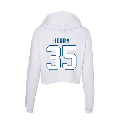SSU - NCAA Baseball : Marcellus Henry - Women's Crop Fleece Hoodie-1