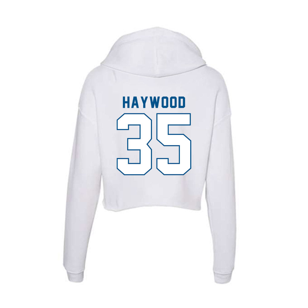SSU - NCAA Men's Basketball : Terence Haywood - Women's Crop Fleece Hoodie-1