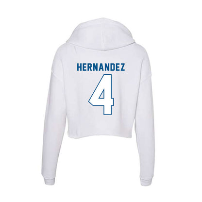 SSU - NCAA Women's Volleyball : emily hernandez - Women's Crop Fleece Hoodie-1