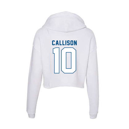 SSU - NCAA Baseball : Cooper Callison - Women's Crop Fleece Hoodie-1