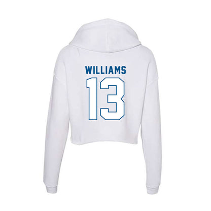 SSU - NCAA Men's Basketball : Markees Williams - Women's Crop Fleece Hoodie-1