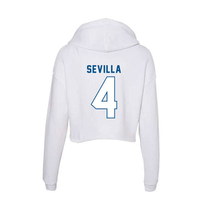 SSU - NCAA Men's Basketball : Donovan Sevilla - Women's Crop Fleece Hoodie-1