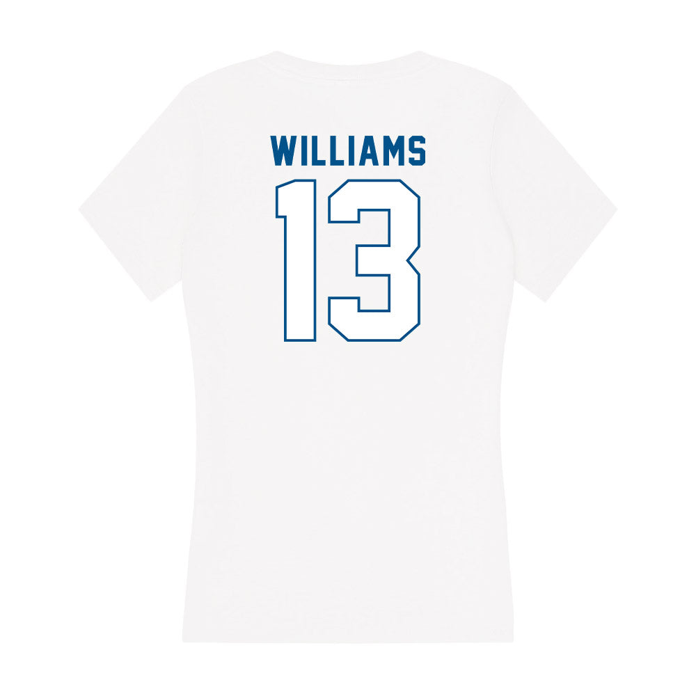 SSU - NCAA Men's Basketball : Markees Williams - Women's V-Neck T-Shirt-1