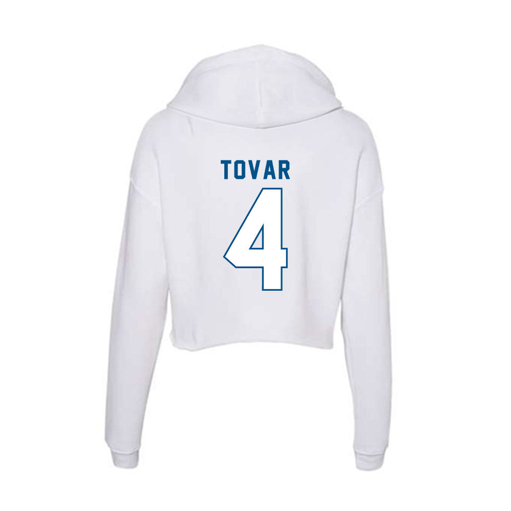 SSU - NCAA Women's Soccer : Krystal Tovar - Women's Crop Fleece Hoodie-1