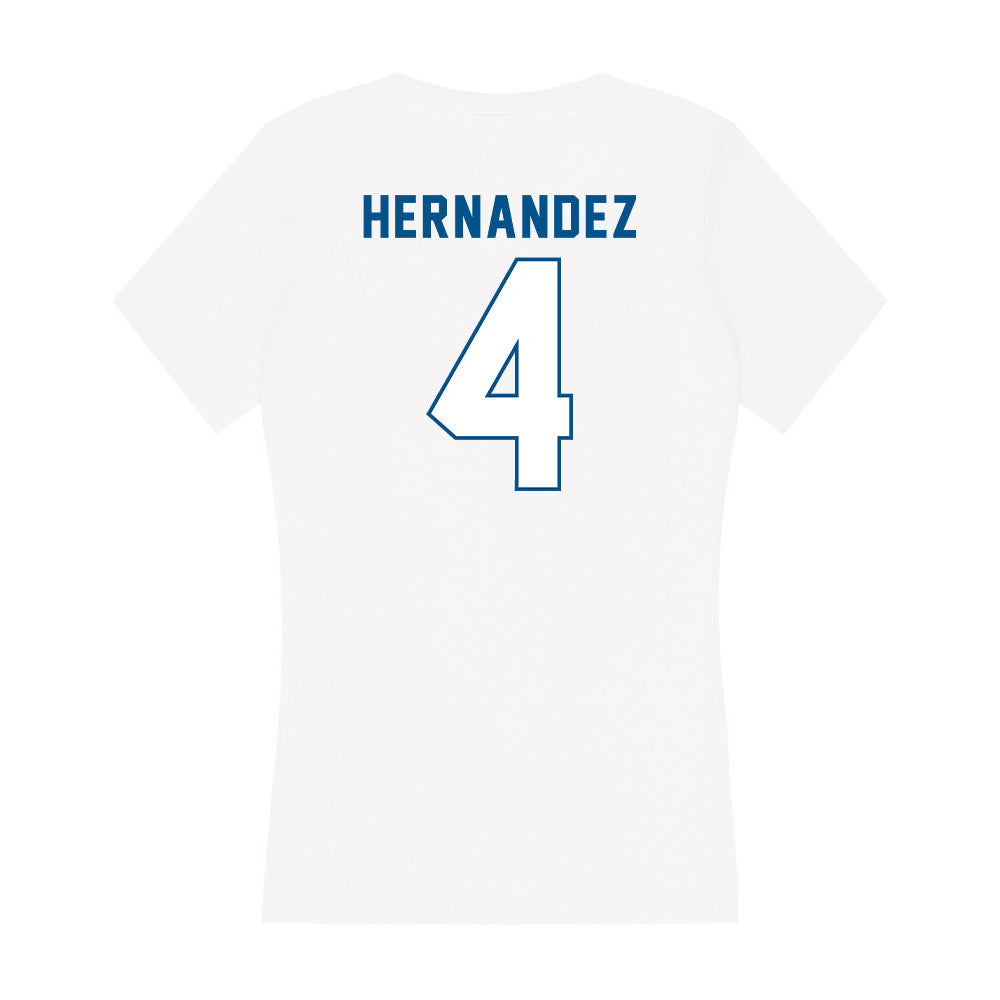 SSU - NCAA Women's Volleyball : emily hernandez - Women's V-Neck T-Shirt-1