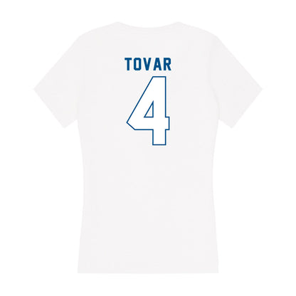 SSU - NCAA Women's Soccer : Krystal Tovar - Women's V-Neck T-Shirt-1