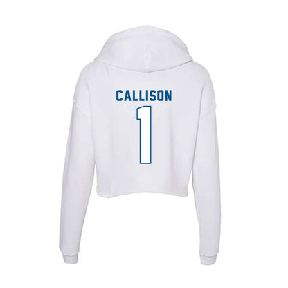 SSU - NCAA Baseball : Shane Callison - Women's Crop Fleece Hoodie-1