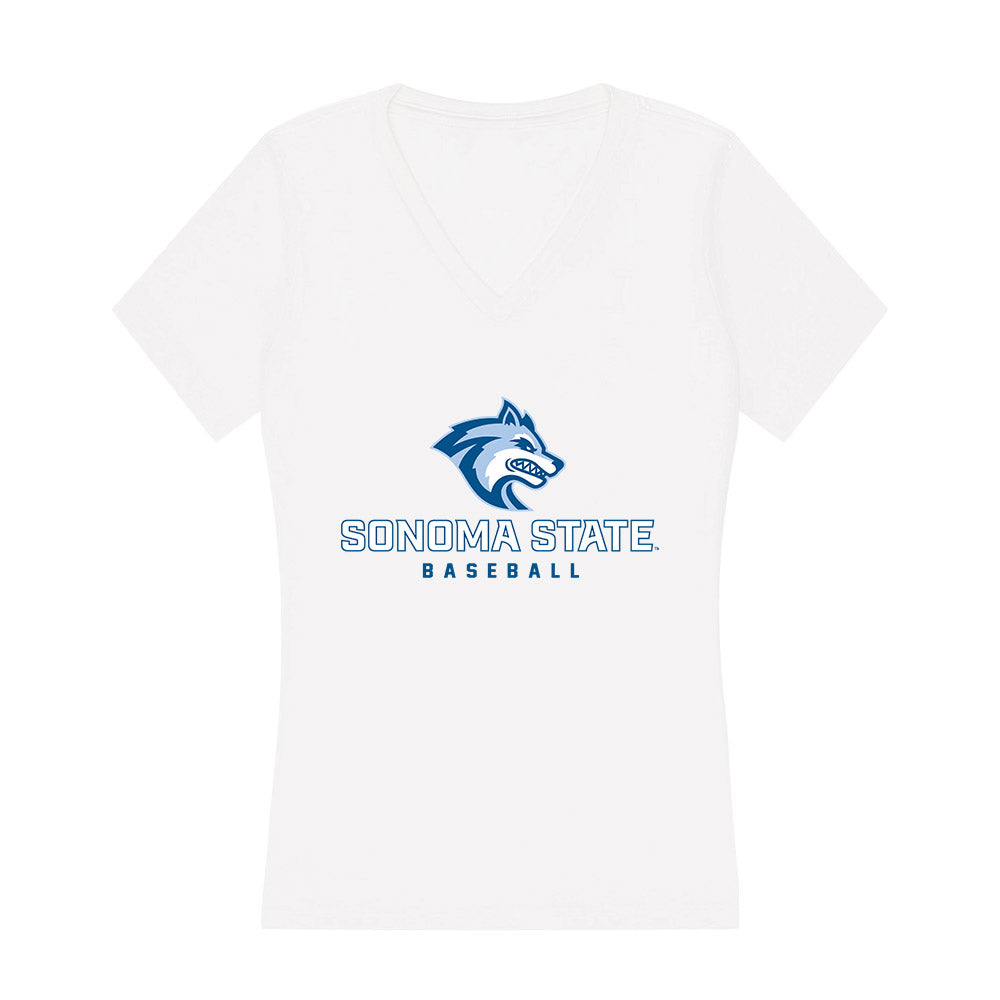 SSU - NCAA Baseball : Jaden Pickowitz - Women's V-Neck T-Shirt-0
