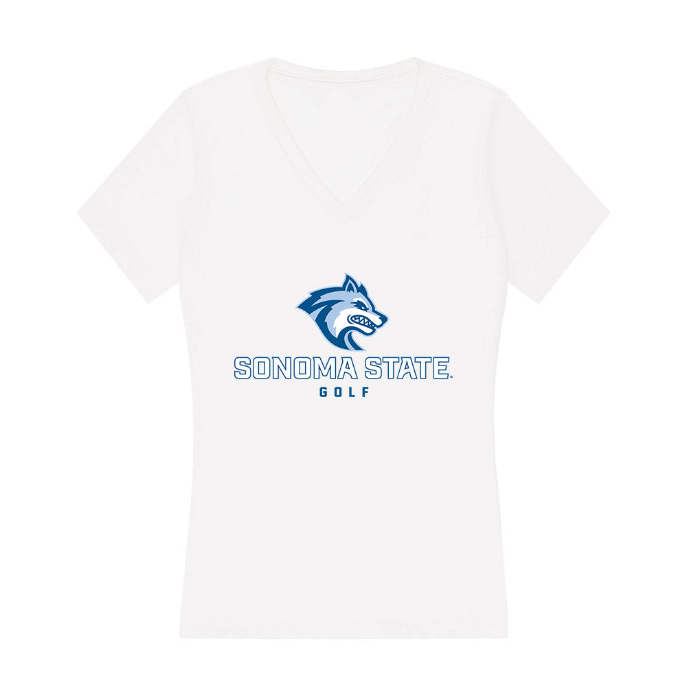 SSU - NCAA Women's Golf : Kaitlin Anderson - Women's V-Neck T-Shirt-0