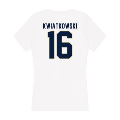 Akron - NCAA Women's Lacrosse : Cami Kwiatkowski - Women's V-Neck T-Shirt-1