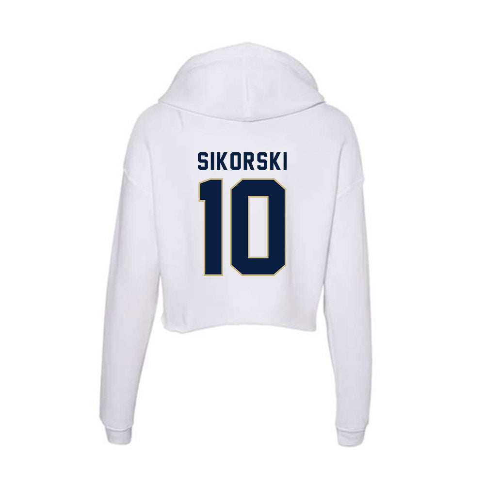 Akron - NCAA Women's Lacrosse : Kaitlyn Sikorski - Women's Crop Fleece Hoodie-1