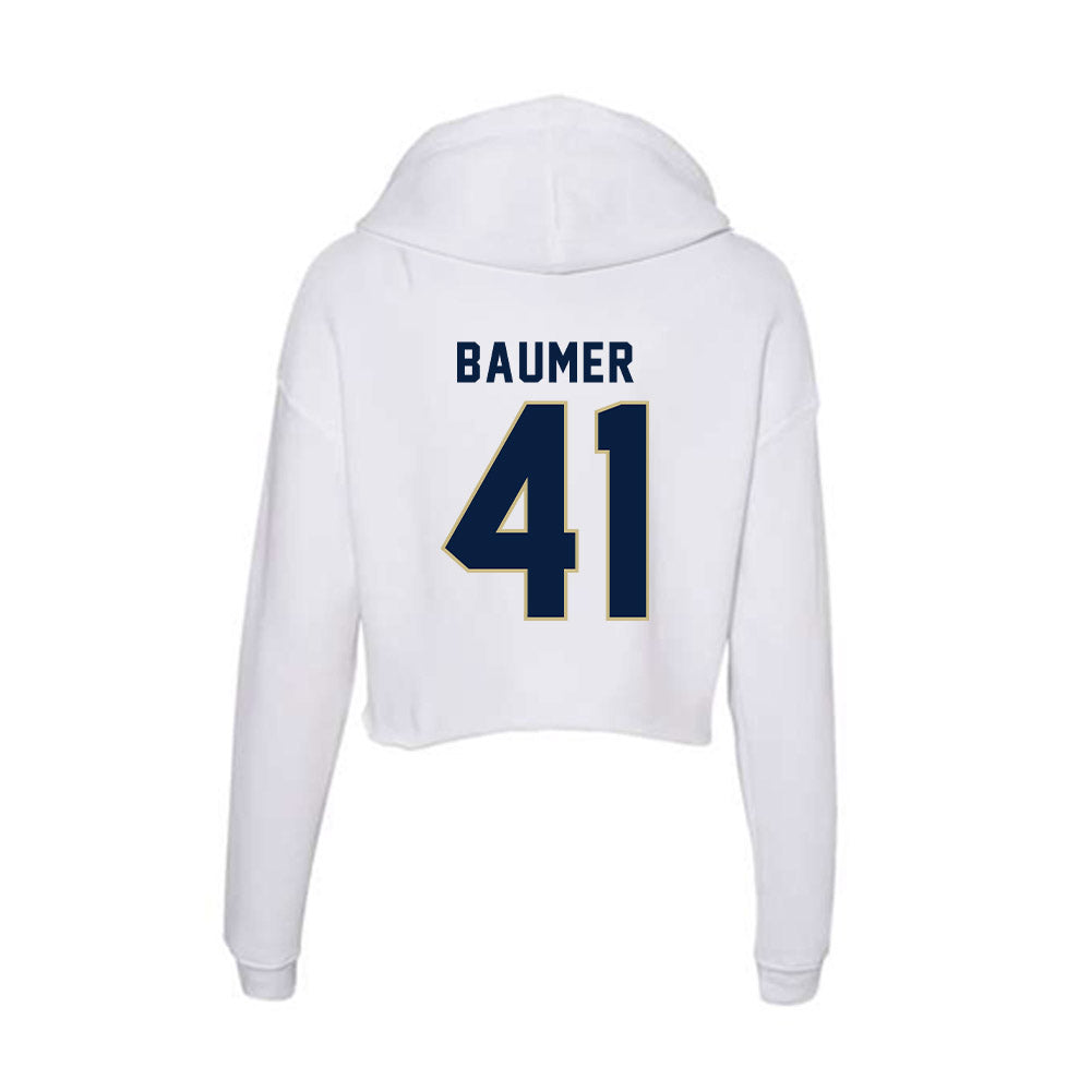 Akron - NCAA Women's Lacrosse : Sarah Baumer - Women's Crop Fleece Hoodie-1