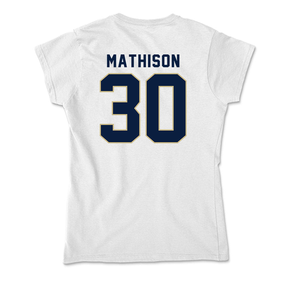Akron - NCAA Baseball : Gabe Mathison - Soft Style Women’s T-Shirt-1