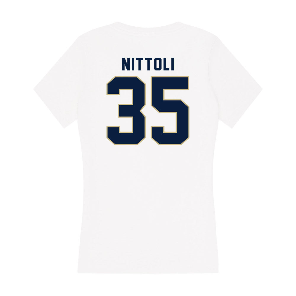 Akron - NCAA Football : Danny Nittoli - Women's V-Neck T-Shirt-1
