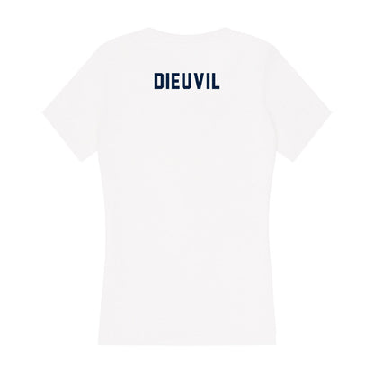 Akron - NCAA Men's Track & Field : Jean Dieuvil - Women's V-Neck T-Shirt-1