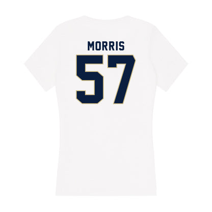 Akron - NCAA Football : Delvin Morris - Women's V-Neck T-Shirt-1