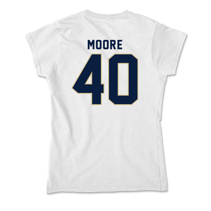 Akron - NCAA Baseball : David Moore - Soft Style Women’s T-Shirt-1