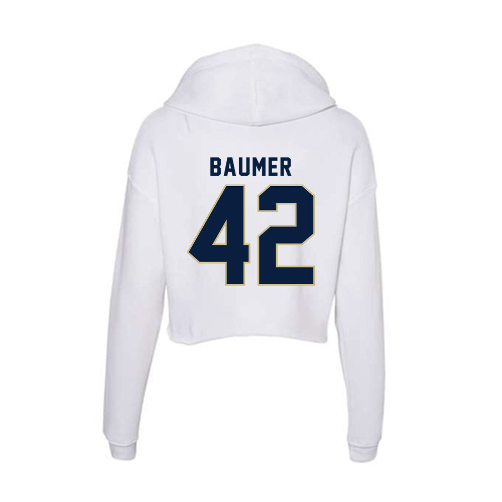 Akron - NCAA Women's Lacrosse : Katie Baumer - Women's Crop Fleece Hoodie-1