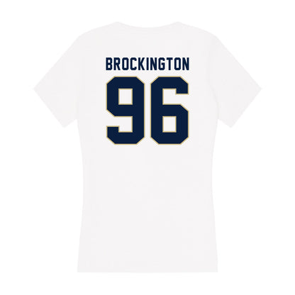 Akron - NCAA Football : Zy Brockington - Women's V-Neck T-Shirt-1