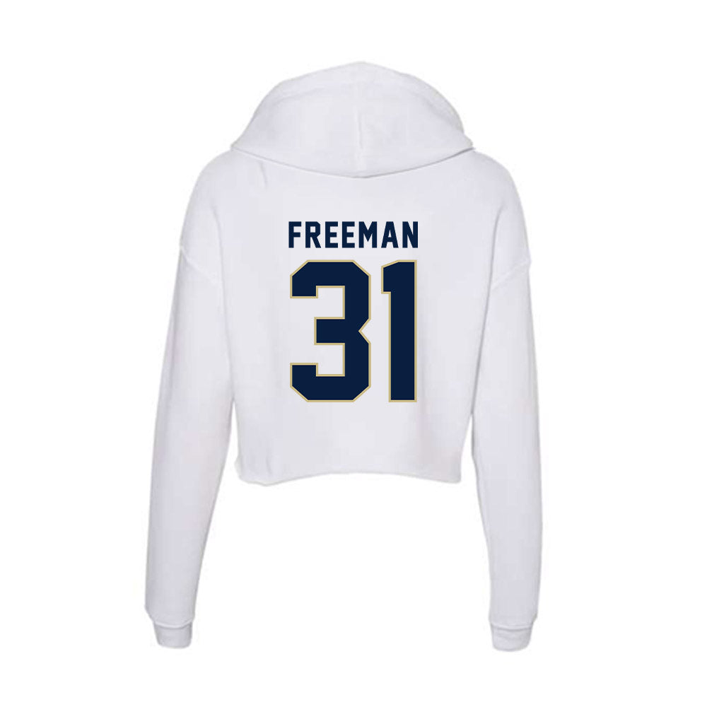 Akron - NCAA Football : Fahrell Freeman - Women's Crop Fleece Hoodie-1