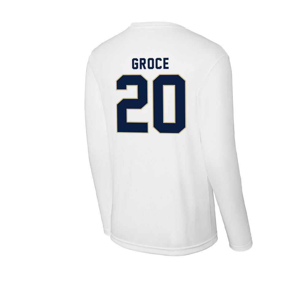 Akron - NCAA Baseball : Garrett Groce - Activewear Long Sleeve T-Shirt-1