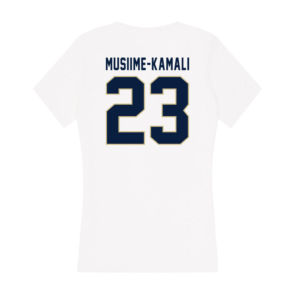 Akron - NCAA Men's Basketball : Marvin Musiime-Kamali - Women's V-Neck T-Shirt-1