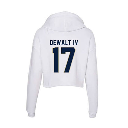 Akron - NCAA Football : Malcolm DeWalt IV - Women's Crop Fleece Hoodie-1