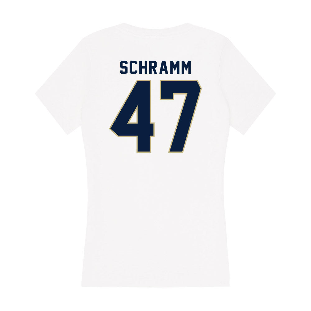 Akron - NCAA Football : Matt Schramm - Women's V-Neck T-Shirt-1