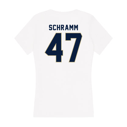 Akron - NCAA Football : Matt Schramm - Women's V-Neck T-Shirt-1