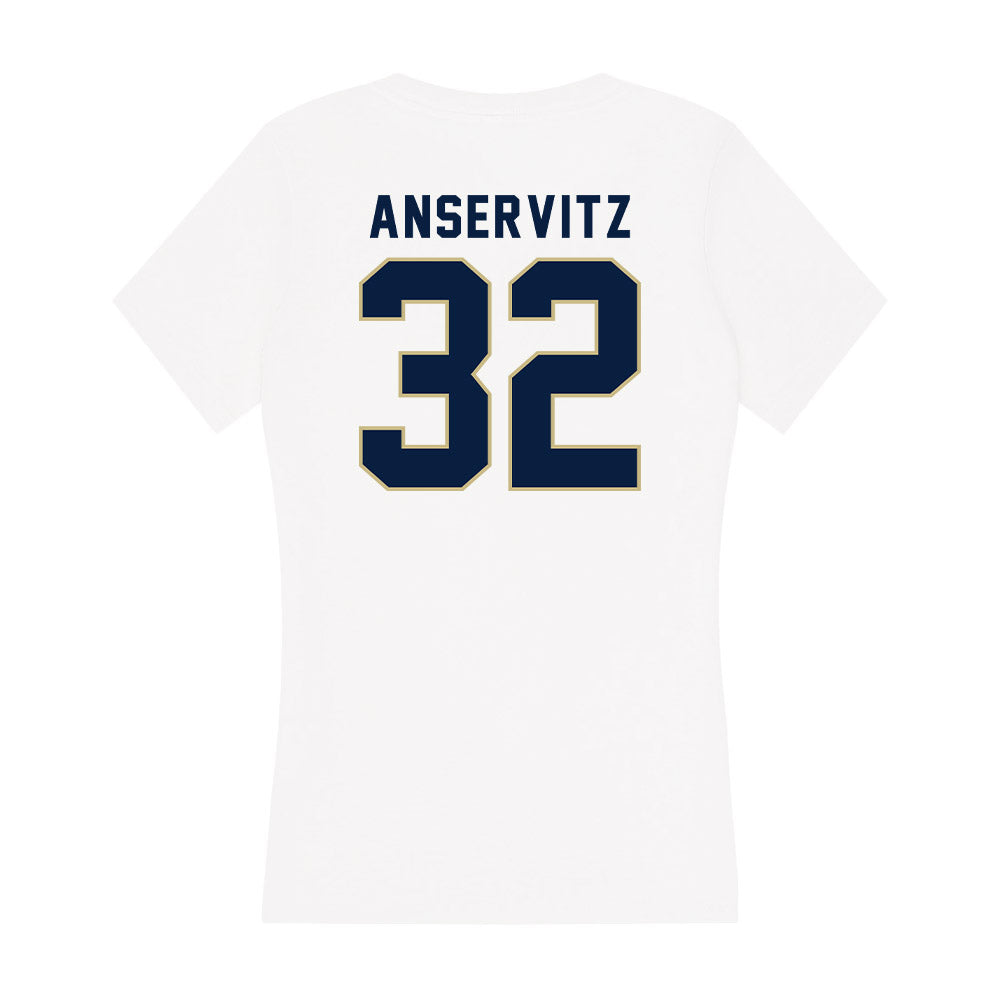 Akron - NCAA Baseball : Johnny Anservitz - Women's V-Neck T-Shirt-1