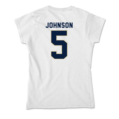 Akron - NCAA Men's Basketball : Tavari Johnson - Soft Style Women’s T-Shirt-1