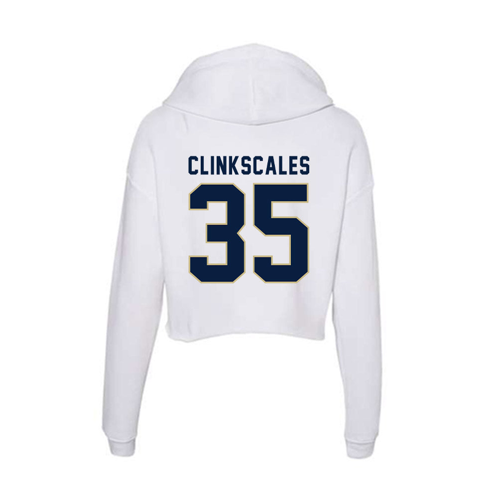 Akron - NCAA Women's Lacrosse : Jaelyn Clinkscales - Women's Crop Fleece Hoodie-1