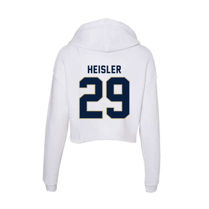 Akron - NCAA Baseball : Will Heisler - Women's Crop Fleece Hoodie-1