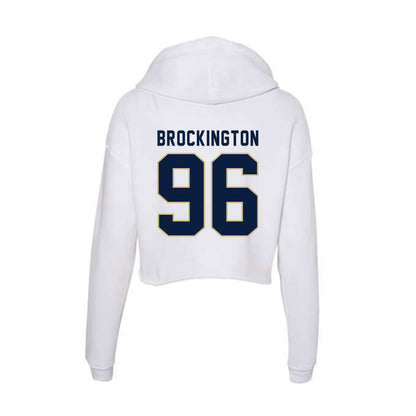 Akron - NCAA Football : Zy Brockington - Women's Crop Fleece Hoodie-1