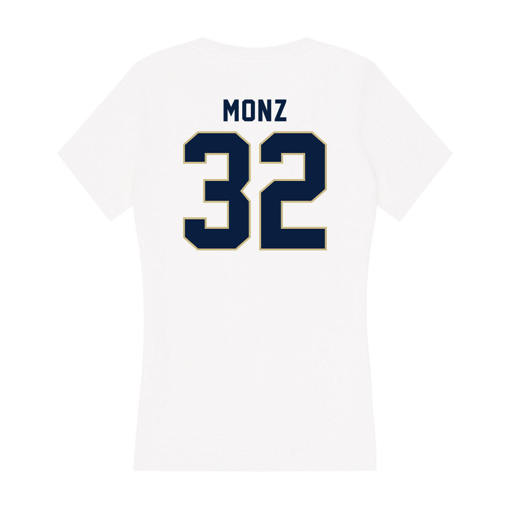 Akron - NCAA Football : Dominic Monz - Women's V-Neck T-Shirt-1