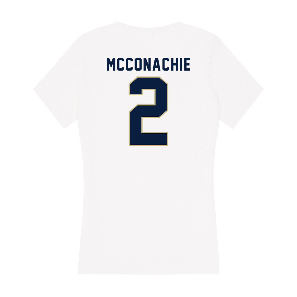Akron - NCAA Baseball : Kyle McConachie - Women's V-Neck T-Shirt-1