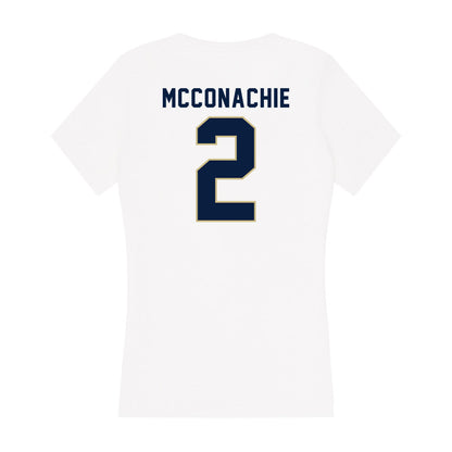 Akron - NCAA Baseball : Kyle McConachie - Women's V-Neck T-Shirt-1