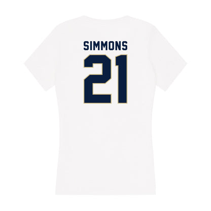 Akron - NCAA Women's Soccer : Anna Simmons - Women's V-Neck T-Shirt-1