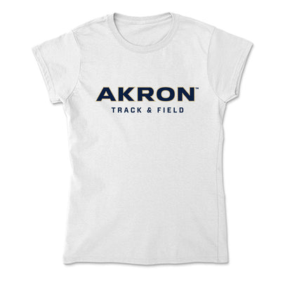 Akron - NCAA Men's Track & Field : Jean Dieuvil - Soft Style Women’s T-Shirt-0