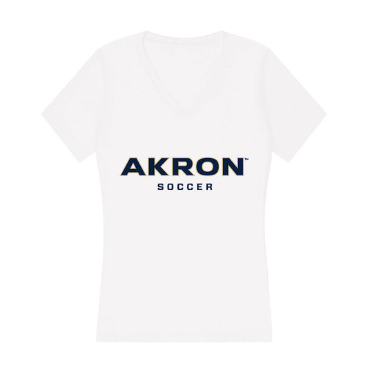 Akron - NCAA Men's Soccer : Stefan Dobrijevic - Women's V-Neck T-Shirt-0