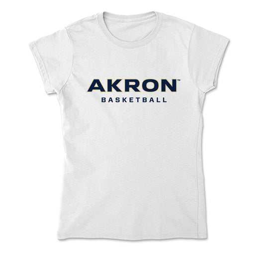 Akron - NCAA Men's Basketball : Evan Wilson - Soft Style Women’s T-Shirt-0