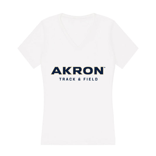 Akron - NCAA Men's Track & Field : Kaden Rambatt - Women's V-Neck T-Shirt-0