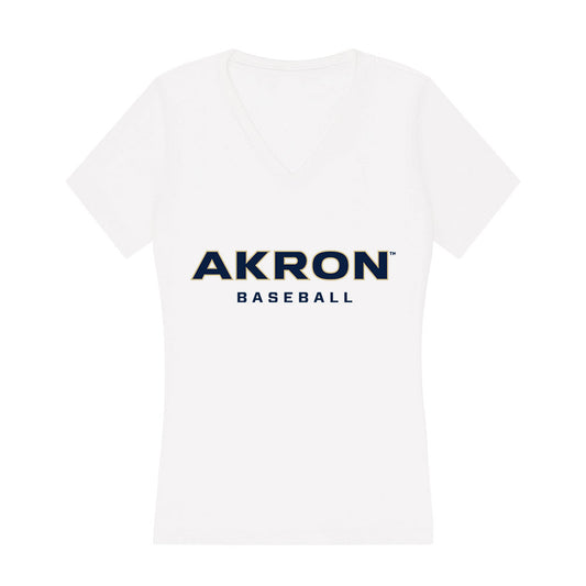 Akron - NCAA Baseball : Ty Pangborn - Women's V-Neck T-Shirt-0