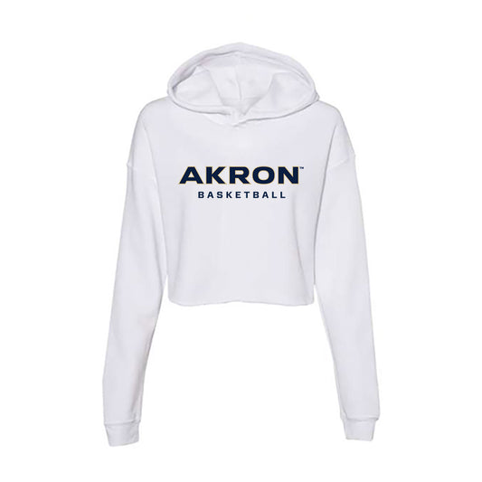 Akron - NCAA Men's Basketball : Evan Wilson - Women's Crop Fleece Hoodie-0