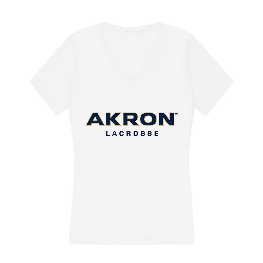 Akron - NCAA Women's Lacrosse : Shaelyn Scharpf - Women's V-Neck T-Shirt-0
