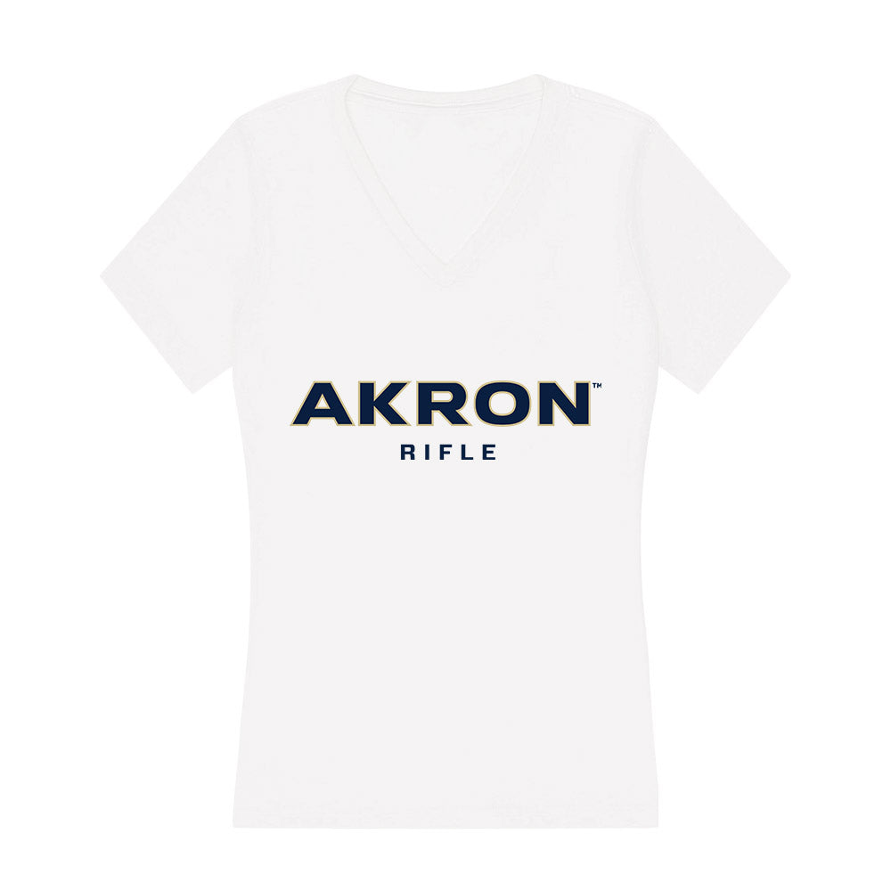 Akron - NCAA Rifle : Sally Reeke - Women's V-Neck T-Shirt-0