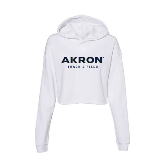 Akron - NCAA Women's Track & Field : Brooke Christensen - Women's Crop Fleece Hoodie-0