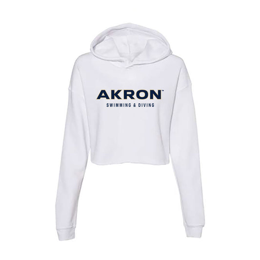 Akron - NCAA Women's Swimming & Diving : Natalia Zaiteva - Women's Crop Fleece Hoodie-0