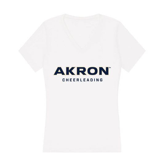 Akron - NCAA Cheerleading : Erin Farmer - Women's V-Neck T-Shirt-0