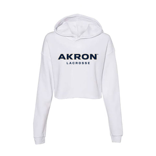 Akron - NCAA Women's Lacrosse : Cami Kwiatkowski - Women's Crop Fleece Hoodie-0